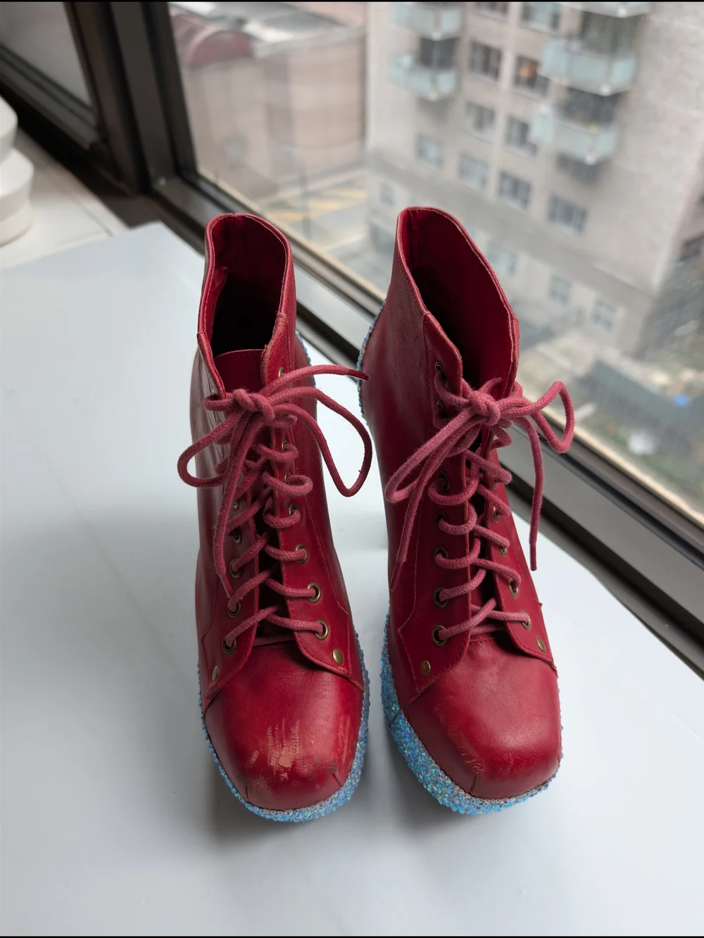 Jeffrey Campbell rhinestones added